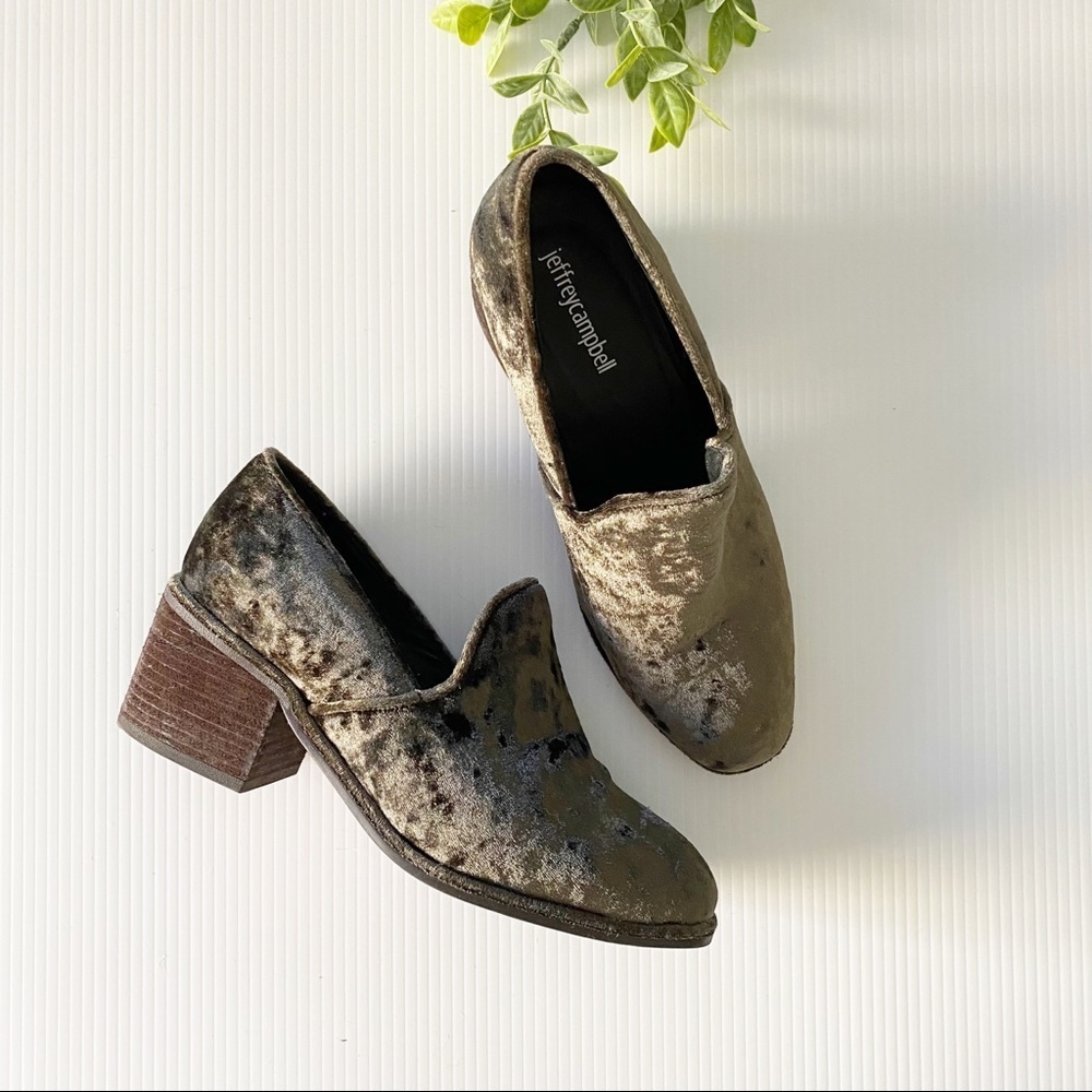 Jeffrey Campbell- Smoking Velvet McGavin Loafers